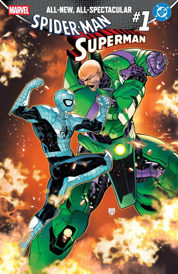 MARVEL DC SPIDER-MAN SUPERMAN #1 (2026) RB SILVA EXCLUSIVE TRADE DRESS VARIANT COVER