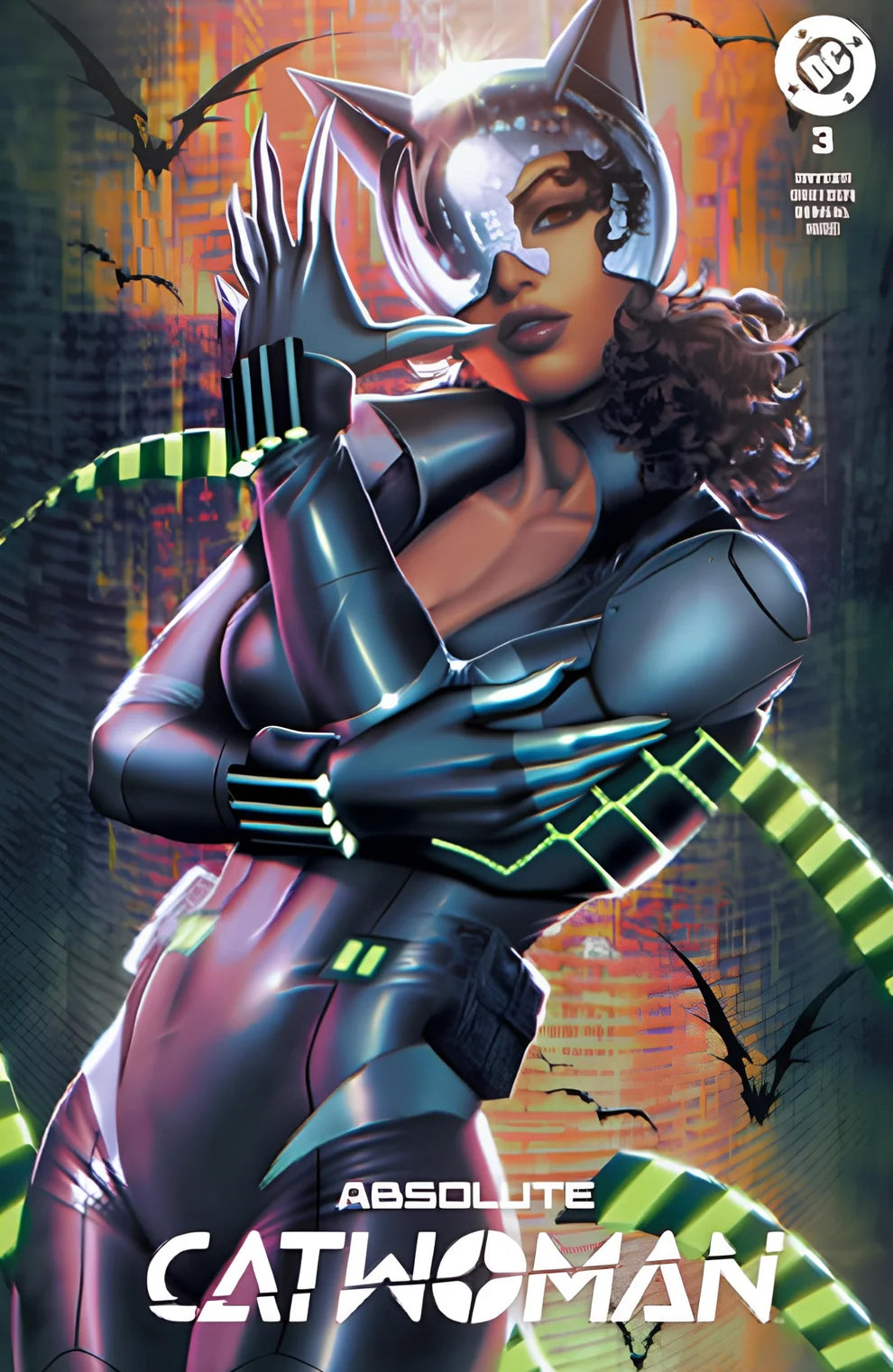 ABSOLUTE CATWOMAN #3 ARIAL DIAZ DALLAS EXPO EXCLUSIVE TRADE DRESS VARIANT COVER