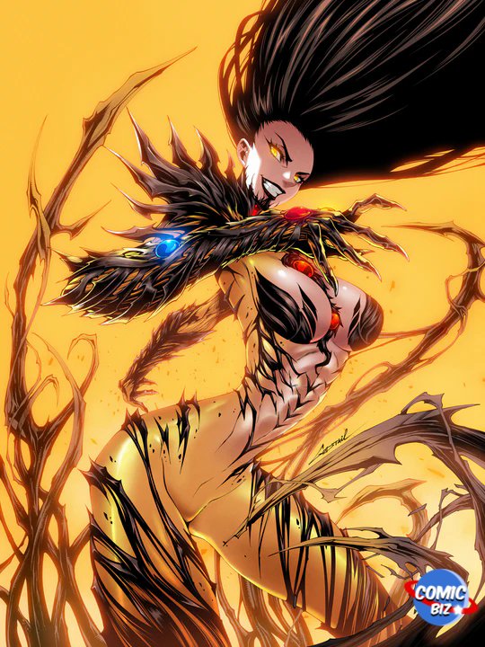 WITCHBLADE ANNUAL #1 (2026) GODTAIL EXCLUSIVE VIRGIN YELLOW VARIANT COVER LTD 500