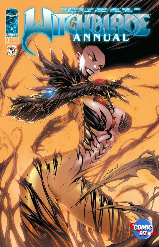 WITCHBLADE ANNUAL #1 (2026) GODTAIL EXCLUSIVE TRADE DRESS VARIANT COVER LTD 500