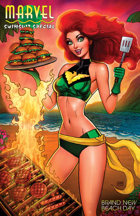 MARVEL SWIMSUIT SPECIAL: BRAND NEW BEACH DAY #1 NATHAN SZERDY EXCLUSIVE VARIANT in stock now!