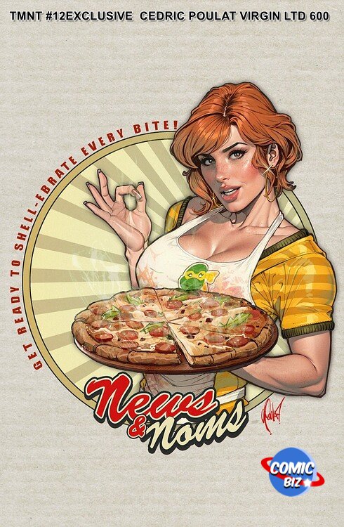 TEENAGE MUTANT NINJA TURTLES #12 EXCLUSIVE CEDRIC POULAT VIRGIN VARIANT LTD 600