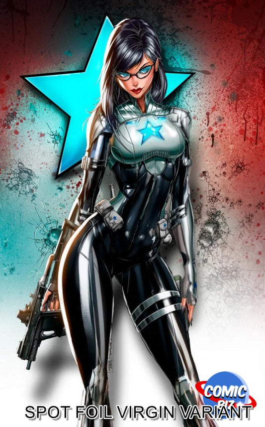 GI JOE #9 (2025) JAMIE TYNDALL EXCLUSIVE SPOT FOIL VIRGIN VARIANT COVER