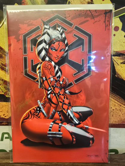 WHITE WIDOW #1 AHSOKA TANO SITH APPRENTICE VIRGIN EXCLUISVE SIGNED BY JAMIE TYNDALL W/ COA