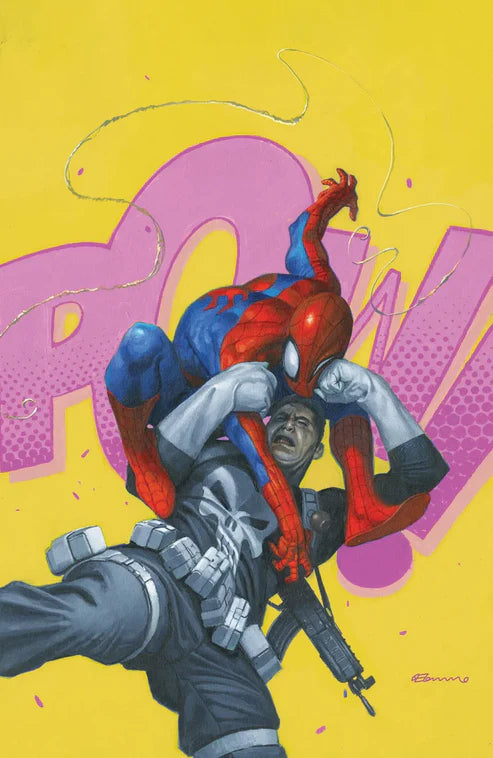 PUNISHER VS. SPIDER-MAN #1 FABRIZIO DE TOMMASO EXCLUSIVE VIRGIN PINK POW