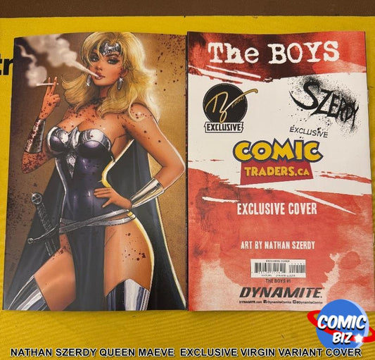 THE BOYS #1 NATHAN SZERDY QUEEN MAEVE EXCLUSIVE VIRGIN VARIANT COVER