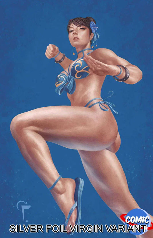 STREET FIGHTER #1 2025 EDI FELIX LEON EXCLUSIVE BLUE VIRGIN VARIANT COVER