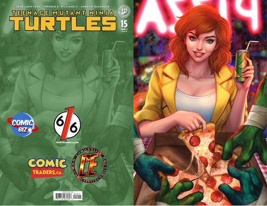 TEENAGE MUTANT NINJA TURTLES #15 ERIC WEIJIC CHEN TURTLE HANDS VIRGIN VARIANT COVER LTD 600