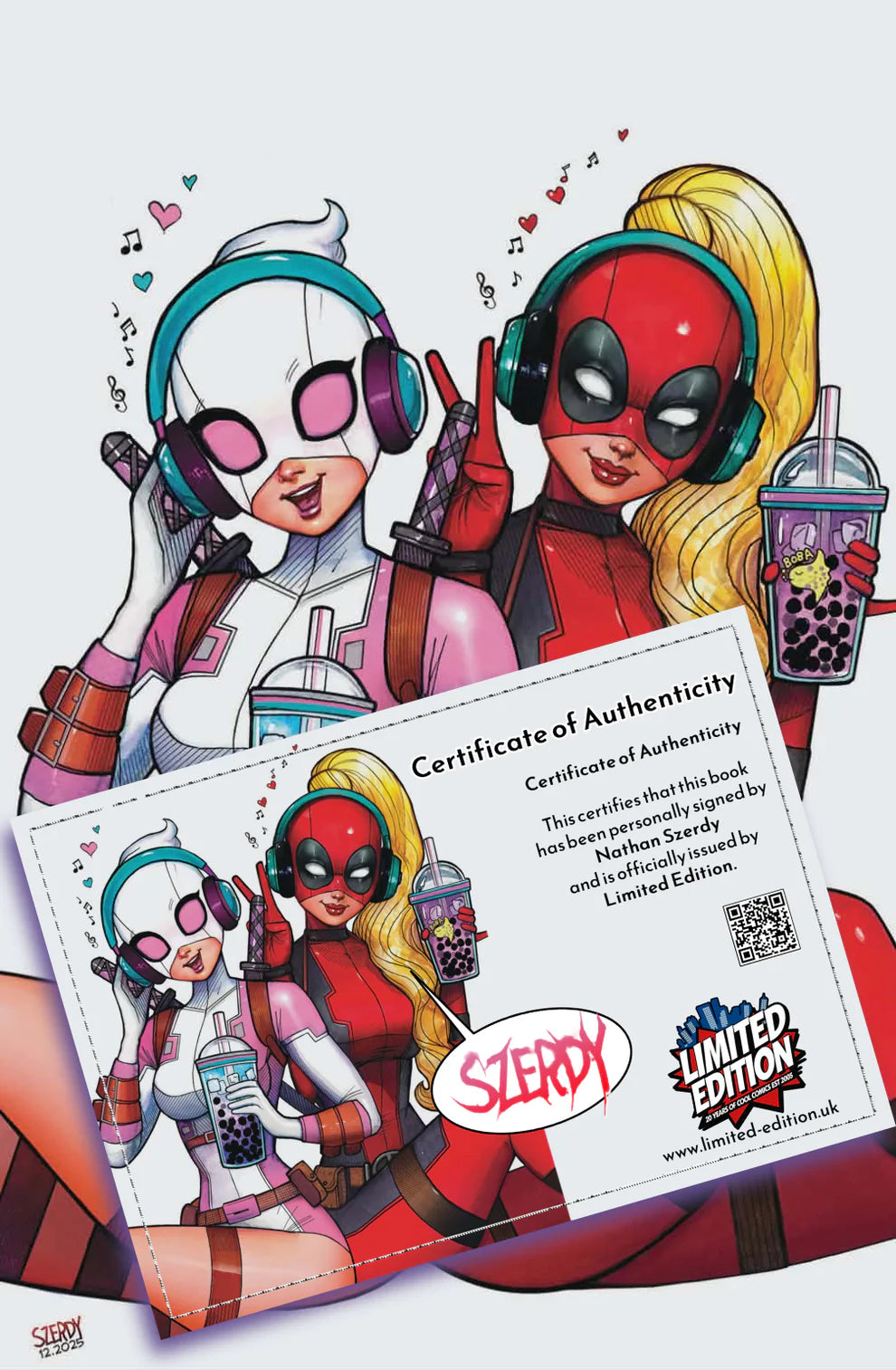 WADE WILSON: DEADPOOL #1 NATHAN SZERDY SIGNED VIRGIN EXCLUSIVE