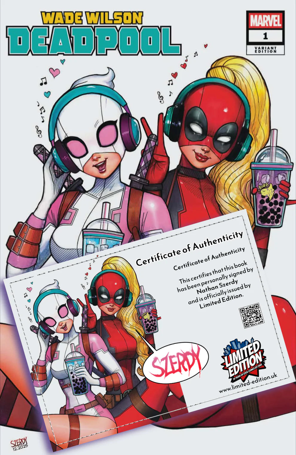 WADE WILSON: DEADPOOL #1 NATHAN SZERDY SIGNED TRADE DRESS EXCLUSIVE