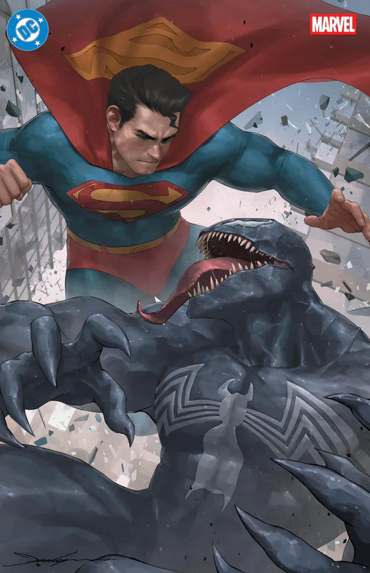 DC MARVEL SUPERMAN SPIDER-MAN #1 JEEHYUNG LEE VIRGIN FOIL EXCLUSIVE