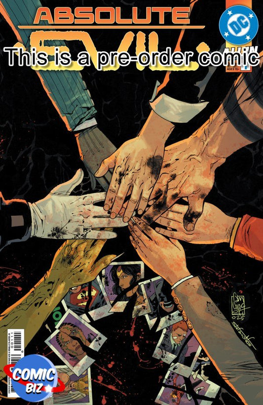 PRE-ORDER 8TH OCTOBER ABSOLUTE EVIL #1  (2025) MAIN COVER DC