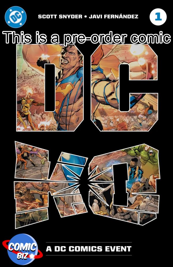 PRE-ORDER 8TH OCTOBER DC KO #1 (2025) MAIN COVER