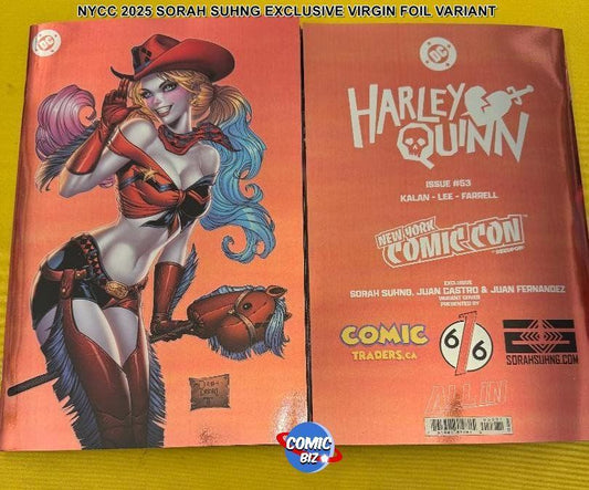 HARLEY QUINN #53 (2025) NYCC 2025 SORAH SUHNG EXCLUSIVE VIRGIN FOIL VARIANT