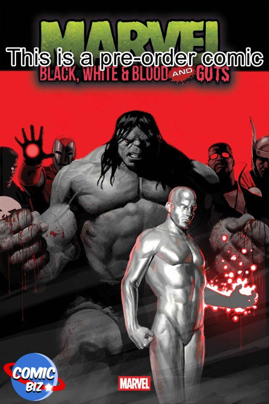 PRE-ORDER 8TH OCTOBER MARVEL BLACK, WHITE & BLOOD AND GUTS #1