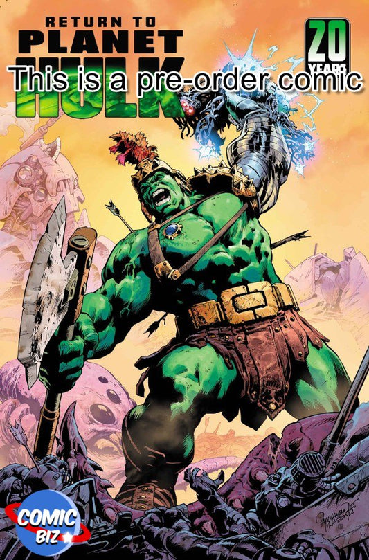 PRE-ORDER 8TH OCTOBER RETURN TO PLANET HULK #1  (2025) MAIN COVER