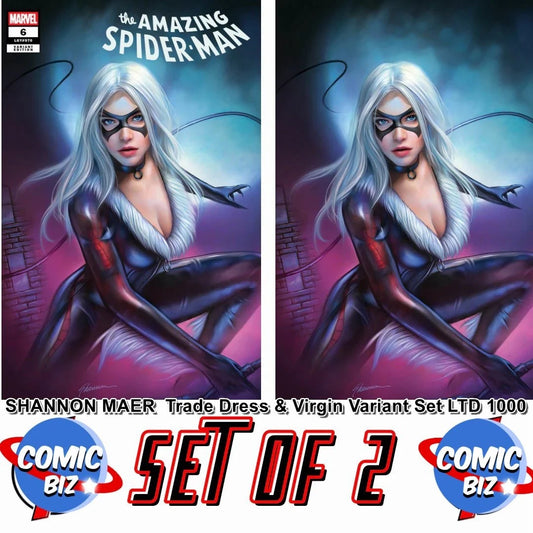 AMAZING SPIDER-MAN #6 SHANNON MAER EXCLUSIVE TRADE & VIRGIN SET OF 2